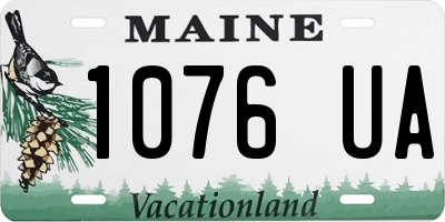 ME license plate 1076UA