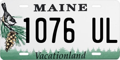 ME license plate 1076UL