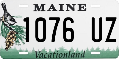 ME license plate 1076UZ