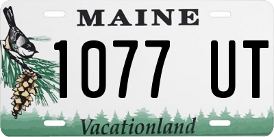 ME license plate 1077UT