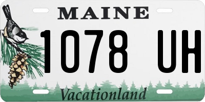 ME license plate 1078UH
