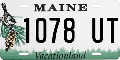 ME license plate 1078UT