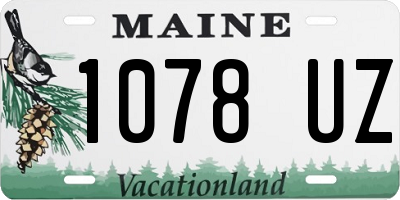 ME license plate 1078UZ