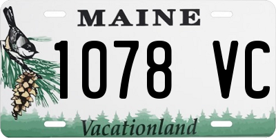 ME license plate 1078VC