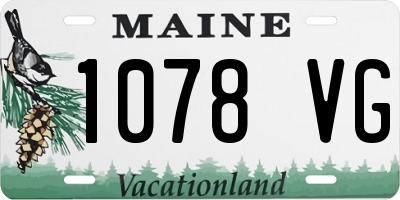ME license plate 1078VG