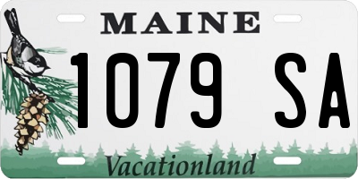 ME license plate 1079SA