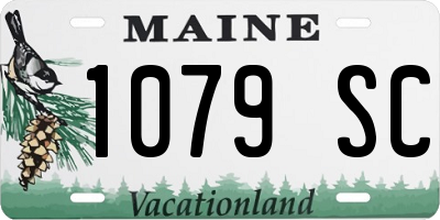 ME license plate 1079SC