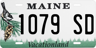 ME license plate 1079SD