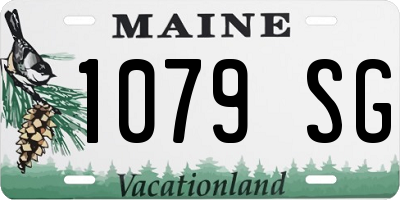 ME license plate 1079SG