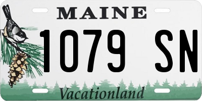 ME license plate 1079SN