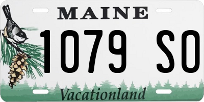 ME license plate 1079SO