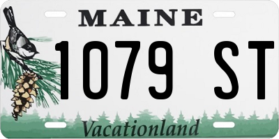 ME license plate 1079ST