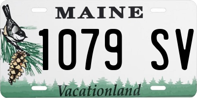 ME license plate 1079SV