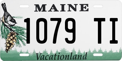 ME license plate 1079TI