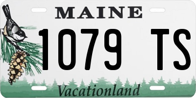 ME license plate 1079TS