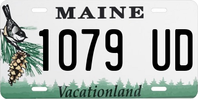 ME license plate 1079UD