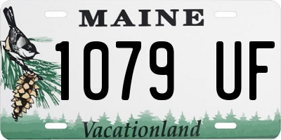 ME license plate 1079UF