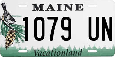 ME license plate 1079UN