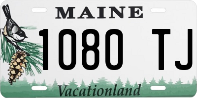 ME license plate 1080TJ