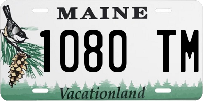 ME license plate 1080TM