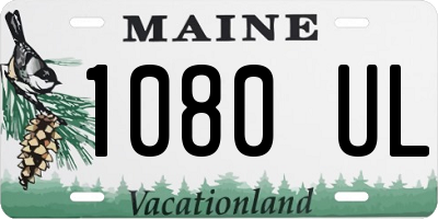 ME license plate 1080UL