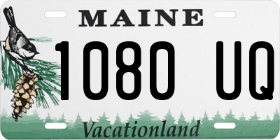 ME license plate 1080UQ