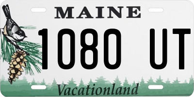 ME license plate 1080UT