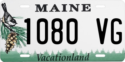 ME license plate 1080VG