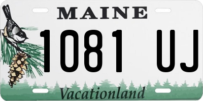 ME license plate 1081UJ