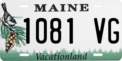 ME license plate 1081VG