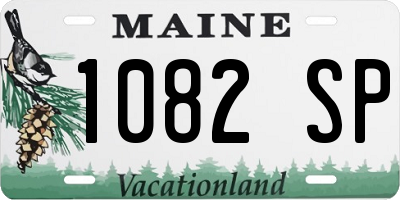 ME license plate 1082SP