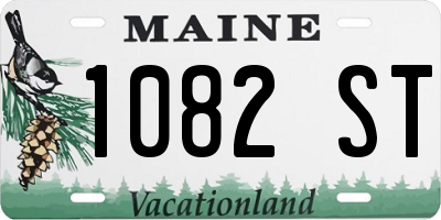 ME license plate 1082ST