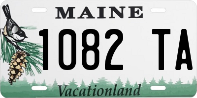 ME license plate 1082TA
