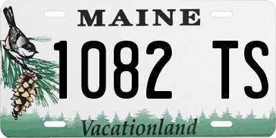 ME license plate 1082TS