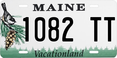 ME license plate 1082TT