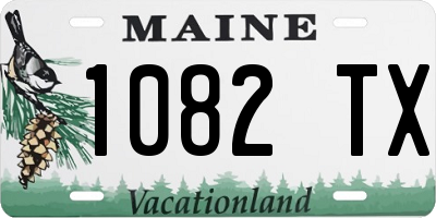 ME license plate 1082TX