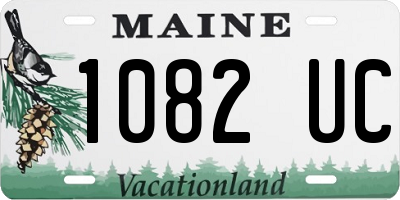 ME license plate 1082UC