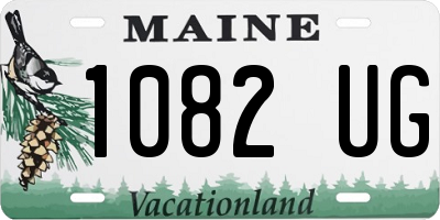 ME license plate 1082UG