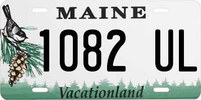 ME license plate 1082UL