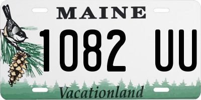 ME license plate 1082UU