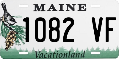 ME license plate 1082VF
