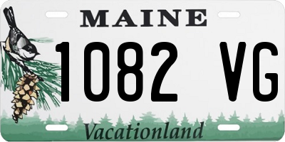 ME license plate 1082VG