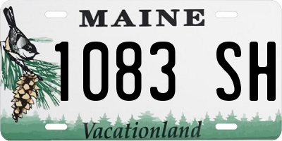 ME license plate 1083SH