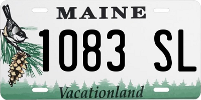 ME license plate 1083SL