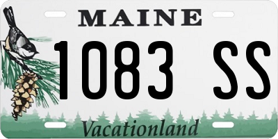 ME license plate 1083SS