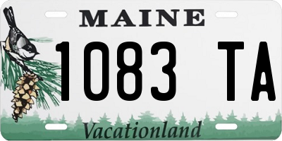 ME license plate 1083TA