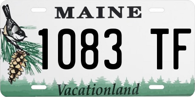 ME license plate 1083TF