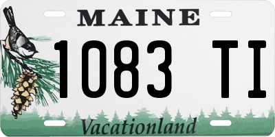 ME license plate 1083TI