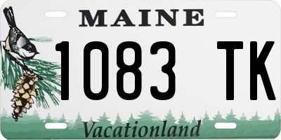 ME license plate 1083TK