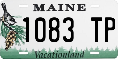 ME license plate 1083TP
